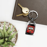 Rectangle Keyring - Dinosaurs Never Had Tacos, Now They're Extinct