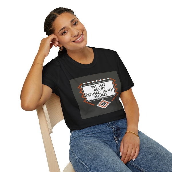 T-Shirt — “But That Was My Emotional Support Daylight” Vintage Geometric Graphic Tee