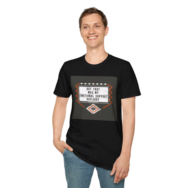 T-Shirt — “But That Was My Emotional Support Daylight” Vintage Geometric Graphic Tee