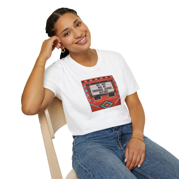 T-Shirt — 'Not That Bad My Emotional Support Alpaca Is' Southwestern Graphic Tee