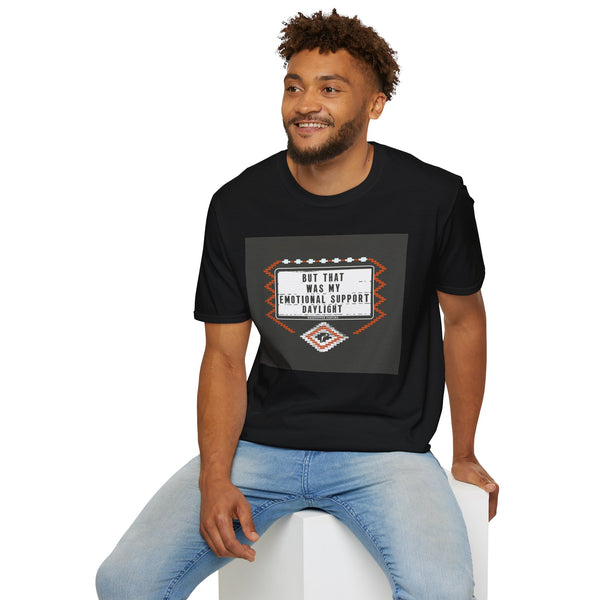 T-Shirt — “But That Was My Emotional Support Daylight” Vintage Geometric Graphic Tee