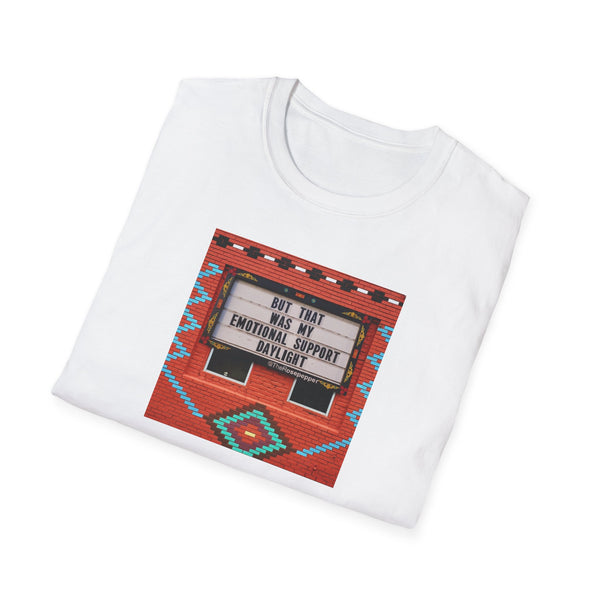 T-Shirt — 'Not That Bad My Emotional Support Alpaca Is' Southwestern Graphic Tee