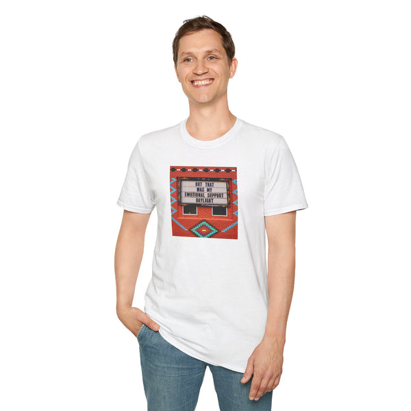T-Shirt — 'Not That Bad My Emotional Support Alpaca Is' Southwestern Graphic Tee